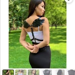 Black Angel wings Harness